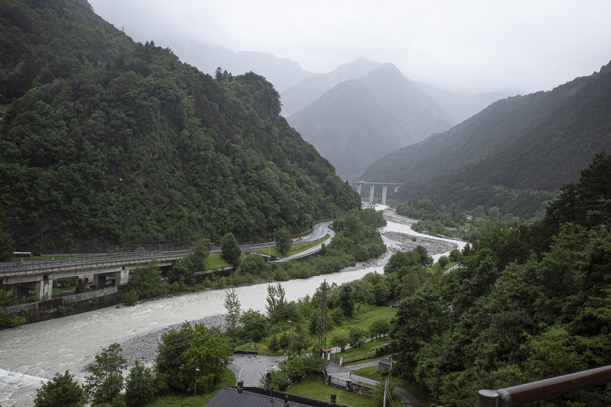 Kanaltal bei Moggio – Blick zurück nach Norden